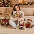 thumbnail image 7 of Christmas Indoor Decorations 2026 4 Pack Christmas Decorative Throw Pillow Covers Stereo Visual Holiday Cushion Slipcovers Pillow Cases With Hidden Zipper For Sofa Couch, 7 of 7