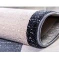 thumbnail image 2 of Jill Zarin’s Uptown Round Abstract Modern Area Rugs, Navy, 2 of 8
