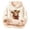Beige, variant on Little Girls' Hoodies Sweatshirts Long Sleeved Printed Hooded Pullover Sweatshirt Tops Size 7-8T , Green