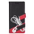 thumbnail image 6 of Allytech Flip Cover for Samsung Galaxy Note 20, PU Leather Folding Stand Shockproof Credit Cards Slots Drop Protection Wrist Strap Magnetic Closure Wallet Case for Galaxy Note 20, Black, 6 of 6