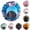 czb# Blue400, variant on Womens Satin Bonnet Hat Fashionable Soft Floral Print Hair Sleep Leisure Soft Hair Wrap Slouch Breathable Curly Hair Bonnet Night Caps Pleated Ruched Shower Cap