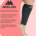 thumbnail image 5 of Extra Wide Unisex Compression Calf Sleeve 20-30mmHg for Edema - Grey, 4X-Large, 5 of 7