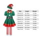 thumbnail image 2 of Conjunto De Disfraz De Elfo Navideño Vestido de elfo para niños y adultos, disfraz divertido de Navidad para fiesta de carnaval familiar (hembra de 120CM), 2 of 5