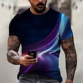 thumbnail image 2 of Men'S T-Shirt Short Sleeve Printed Summer Round Neck Top Trend Casual Sweatshirt3XL, 2 of 5