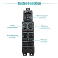 thumbnail image 3 of Interruptor de Control de Ventanilla Eléctrica Unique Bargains para Jeep Cherokee 1999-2001 No.56009449AC, 3 of 7