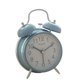 thumbnail image 1 of Reloj despertador analógico azul con pilas, adecuado for dormitorio, sala de estar, sala de estudio, dormitorio escolar, reloj despertador de escritorio creativo, 1 of 7