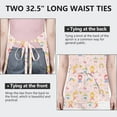 thumbnail image 6 of Fairy Tale Princess Pattern Apron-Garden Aprons for Women with Pockets-Cotton Linen Waterproof Kitchen Cooking Gardening Aprons Adjustable for Kitchen,Cooking,BBQ and Salon 33x27 Inch, 6 of 7