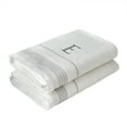 thumbnail image 2 of SKL Home Casual Monogram Bath Towel, "E", White, 2 of 6