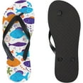 thumbnail image 3 of GZHJMY Women Flip Flops Slippers Ocean Sea Aquatic World Shells Starfish Sandals for Beach Summer Shower Men Boy Girl Kid Summer Slippers, 3 of 5