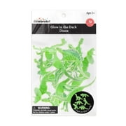 Way to Celebrate! 12Pcs Glow in the Dark Plastic Dinos Party Favors