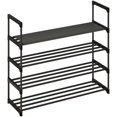 4-Tier Shoe Rack, Tall Large Capacity 20 Pairs Shoes Storage Organizer ...