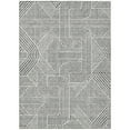 thumbnail image 2 of Addison Rugs Chantille Indoor/Outdoor Transitional Lines Gray Washable Rectangle Rug, 5' x 7'6", 2 of 6