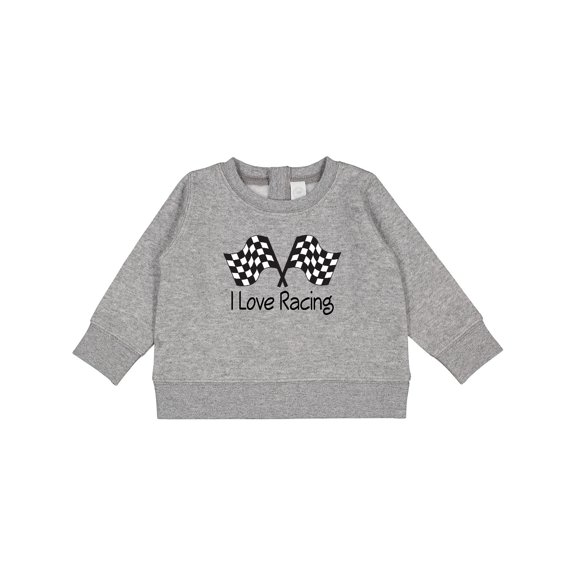 Inktastic I Love Racing Baby Sweatshirt