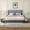 Silver, variant on Sailvan Solid Bed Frame, Queen Bed Frame, Wooden Platform Bed Frame with Headboard & 12" Under Storage, Queen Bed with Wood Slats/No Box Spring Needed/Noise Free/1200lbs Capacity, Black