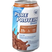 Pure Protein Shake, Frosty Chocolate, 35g Protein, 11 Oz, 12 Ct