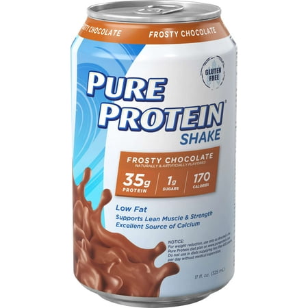 Pure Protein Shake, Frosty Chocolate, 35 g,11 Oz, 12