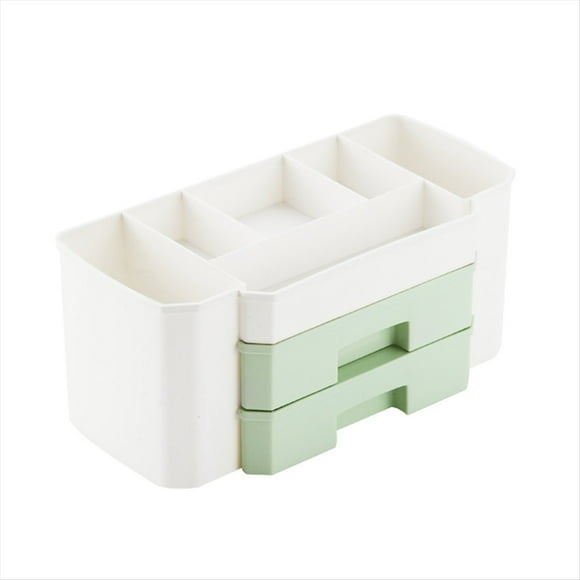 Organizador de Maquillaje Estuche de Cosméticos para Joyería Accesorios para el Cabello Producto de Belleza para el Cuidado Piel Organizador Caja Almacenamiento Maquillaje, Verde