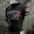 thumbnail image 2 of IDOCLOTHES 250 Anniversary USA Shirt Men Summer Casual Short Sleeve 4th of July Shirts for Men Tee 250 Years America Flag Patriotic T Shirts for Man Workout Tshirts Black, L, 2 of 4