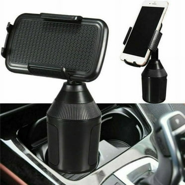 Car Cup Holder Phone Mount Adjustable Automobile Cup Holder Smart Phone Cradle Car Mount for iPhone 12 Pro Max/XR/XS/X/11/8/7 Plus/6s/Samsung S20 Ultra/Note 10/S8 Plus/S7 Edge(Black)