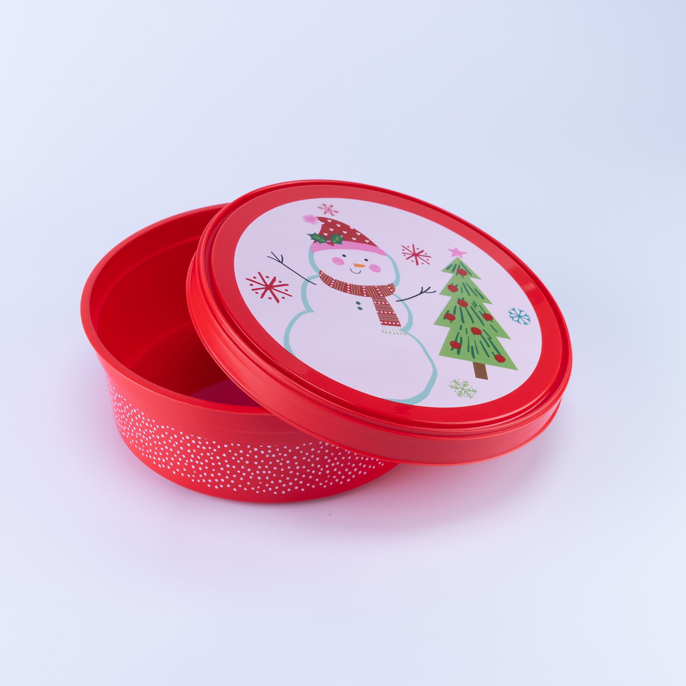 Free: Tupperware Xmas Snowman Round Cookie Snack Canister 3421A Red Lid  Vintage New Condition - Kitchen -  Auctions for Free Stuff