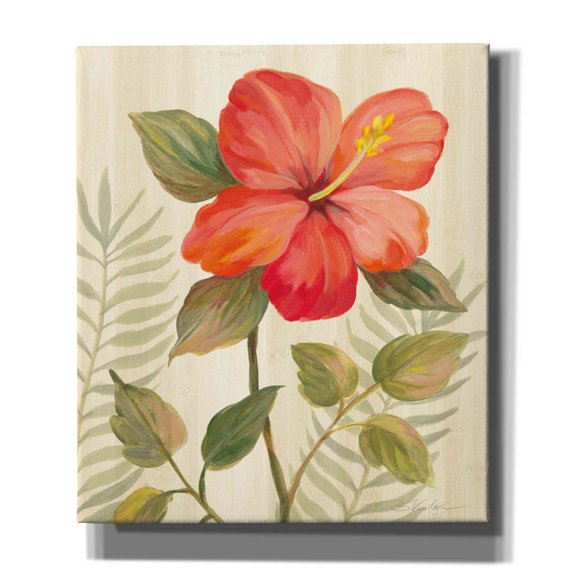 Epic Graffiti 'Tropical Garden XI' by Silvia Vassileva, Canvas Wall Art, 26"x30"