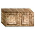 thumbnail image 1 of FASÄDE Traditional 3 Decorative Vinyl 2ft x 4ft Glue Up Ceiling Panel in Bermuda Bronze(5 Pack), 1 of 5