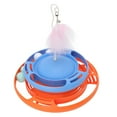 thumbnail image 3 of Jouets à Platine pour Chats, Robustes Éviter la Matité et la Graisse Interactif Multifonctions Rouleaux de Chat Boule pour Chats Orange Bleu, 3 of 8