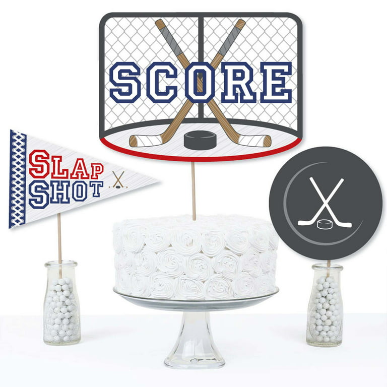 Hockey - Birthday Party or Baby Shower Centerpiece & Table