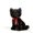 Black, variant on Realistic Cat Stuffed Animal Soft Lifelike Cat Plush Toy Cuddly Comfort Companion(Brown-L-25cm)
