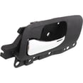 thumbnail image 3 of Front Left (Driver Side) Interior Door Handle Compatible with 2004-2008 Acura TSX Chrome Lever With Black Bezel Without Key Hole 72160SECA01ZB Base New OE Replacement Inside Handle, 3 of 5