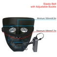 thumbnail image 3 of Halloween LED Mask Purge Masks with Lighten EL Wires Scary Light Up Cosplay Costume Mask Battery-operated Glowing Creepy Mask Black with Blue Wrie, 3 of 8