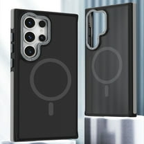 Magnetic for Samsung Galaxy S23 Ultra Case [Compatible with MagSafe] [10 FT Military Grade Drop Protection] Slim Translucent Matte Shockproof with Anti-Fingerprint Phone Case, Gray