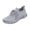 Gray, variant on EKVAHL Women's Knit Upper Running Sneakers, Low Top Non Slip Tennis Sneakers, Solid Color Elastic Fit Athletic Sneakers Lace-Up Walking Shoes for Training Hiking Pink