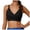 Black, variant on Women's Bikini Tops Ruched Backless V Neck Bralettes Padded Twsit Front Swim Tops with Adjustable Spaghetti Straps Sky Blue M