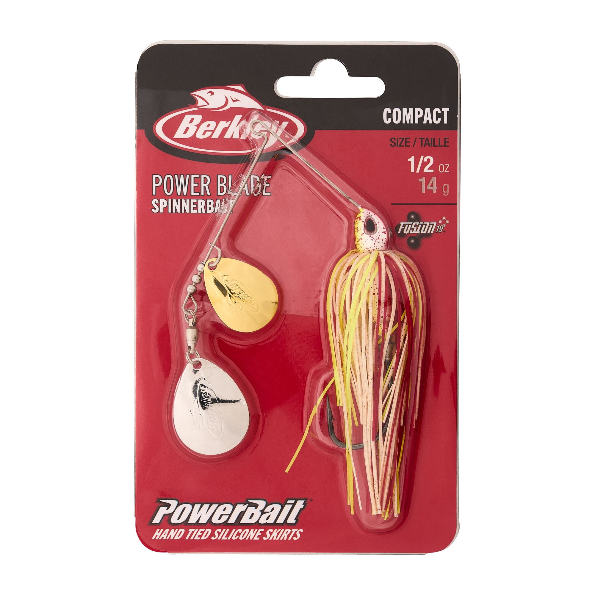 Berkley Power® Blade Compact, Spinnerbaits, Hot Slaw/Gold + Silver (1-count)