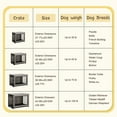 thumbnail image 7 of Walsunny Wooden Dog Crate Furniture,Double-Doors Kennel Indoor with Divider and Removable Tray,End Table Dog Crate for Decoration 32.5"L x 22.0"W x 25.0"H，Grey, 7 of 7