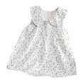 thumbnail image 2 of Économies d'Été! Robe d'Été pour Enfants, Robes Décontractées pour Filles en Liquidation, Robe Sans Manches à Col Rond pour Enfants, Robe d'Été Décontractée à Col de Poupée, 2 of 3