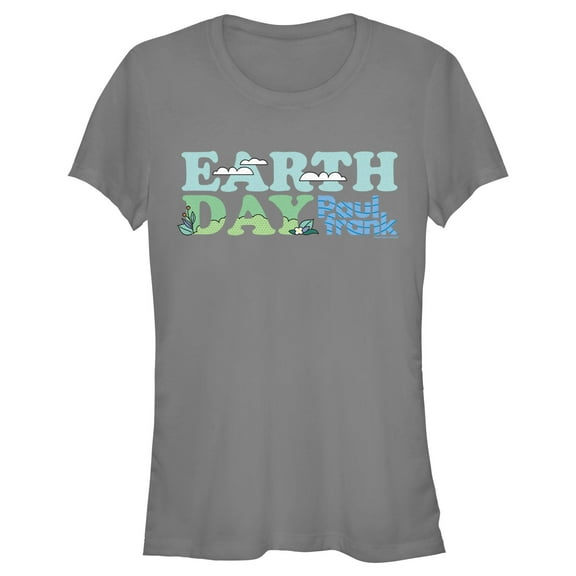 Junior's Paul Frank Earth Day  Graphic Tee Charcoal Medium
