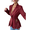 Wine red, variant on Women Lace Blazer Jacket Slim Fit Office Coat S-XXL Elegant Workwear