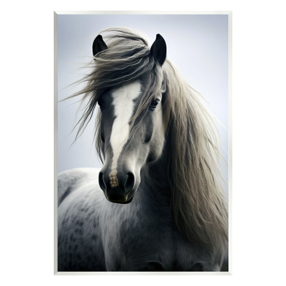 Stupell Industries Windblown Horse Mane Animals & Insects Photography Unframed Art Print Wall Art, 10 x 15