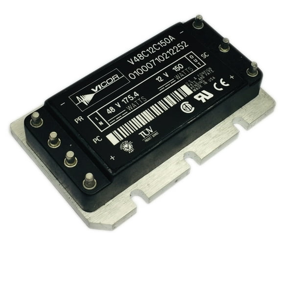 V48C12C150A Module DC-DC 48VIN 150W 1-OUT 12V 32.5A 7-Pin Quarter-Brick