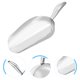 thumbnail image 5 of GOOHOCHY Ounce Ice Scoop Cuchara grande de acero inoxidable para arroz con frijoles dulces (plateado), 5 of 8