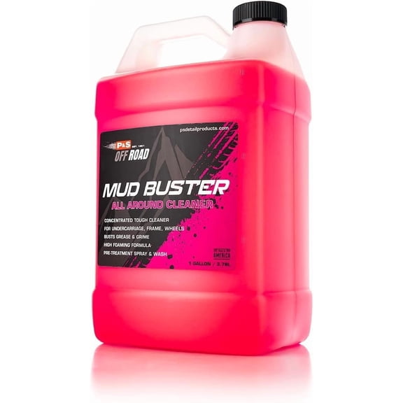 P&S Off Road Mud Buster Foaming Cleaner – Heavy-Duty Degreaser for Undercarriages, Frames & Wheels – Tough on Mud & Grime, Corrosion Protection - 1 Gallon