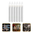thumbnail image 3 of 6pcs LED Flameless Taper Candles Battery Operated Candles Wedding Festival Decor, 3 of 7