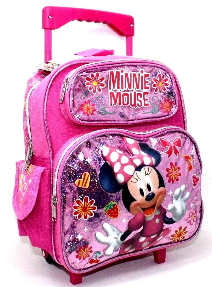 minnie mouse rolling backpack