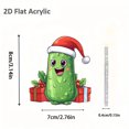 thumbnail image 3 of Nmdmisc Cucumber Xmas Tree Hangings Ornaments,Pickle Ornaments for Christmas Tree,Cute Mini Acrylic Cucumber Christmas Pendant for Christmas Tree House Decor Xmas Holiday Party Gift, 3 of 3