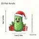 thumbnail image 3 of Xihbxyly Mini Colgante de Pepino para Árbol de Navidad, Decoración Navideña de Acrílico, Bonito Adorno Festivo, Accesorio Versátil para Coche y Regalo, Fácil de Colgar, Símbolo de Bendición, 1 Unidad, 3 of 3