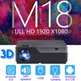 thumbnail image 1 of 5500 Lumens 4K HD Native Resolution 1080P Projector for Android 6.0 OS 1G + 8G,Support 3D Moive Video Projector, 1 of 10
