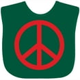 thumbnail image 3 of Inktastic Fun Red Peace Sign Boys or Girls Baby Bib, 3 of 4