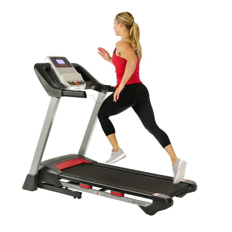 Sunny Health Fitness Electric Incline Treadmill, Bluetooth